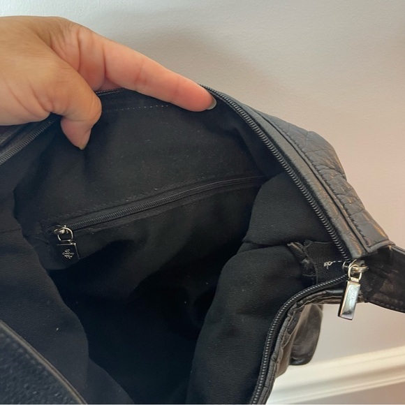 Vintage Carolee Genuine Black Leather Bag - Picture 16 of 16